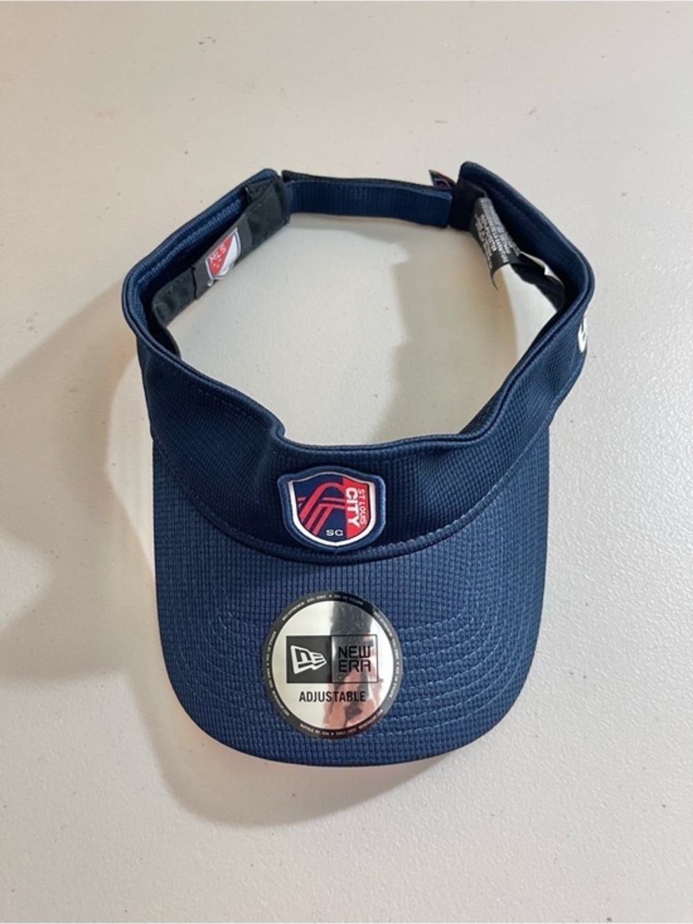 Men's St. Louis City SC New Era Pink Game Day Adjustable Visor Athletic